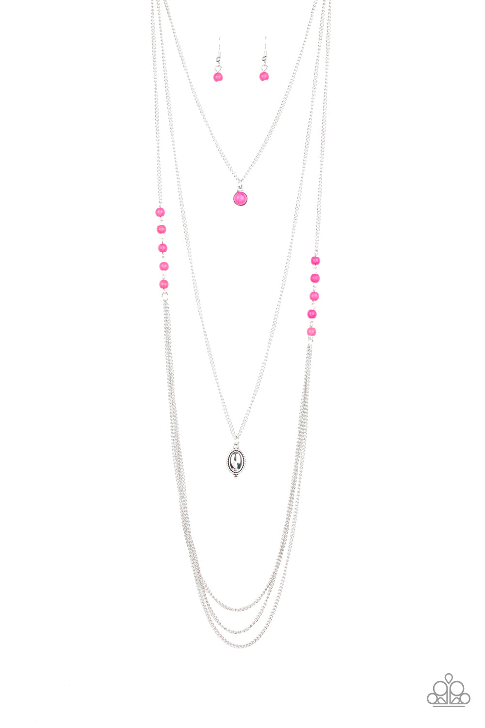 The Pony Express - pink - Paparazzi necklace