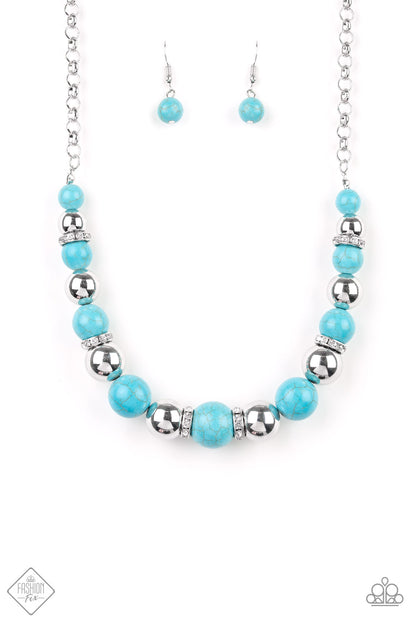 The Ruling Class - blue - Paparazzi necklace