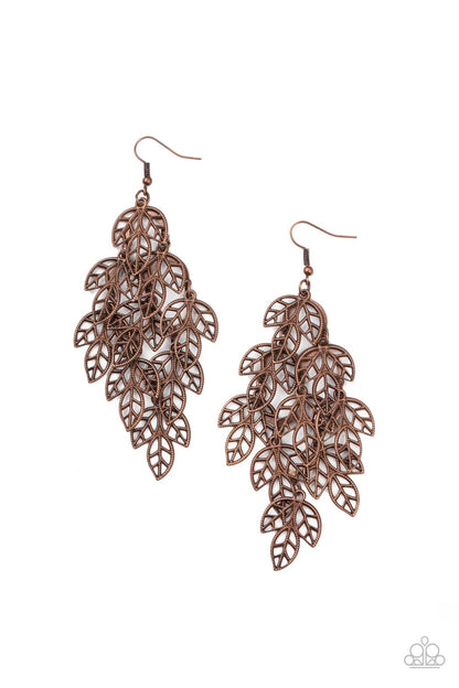 The Shakedown - copper - Paparazzi earrings