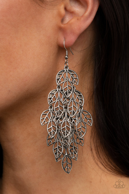 The Shakedown - silver - Paparazzi earrings