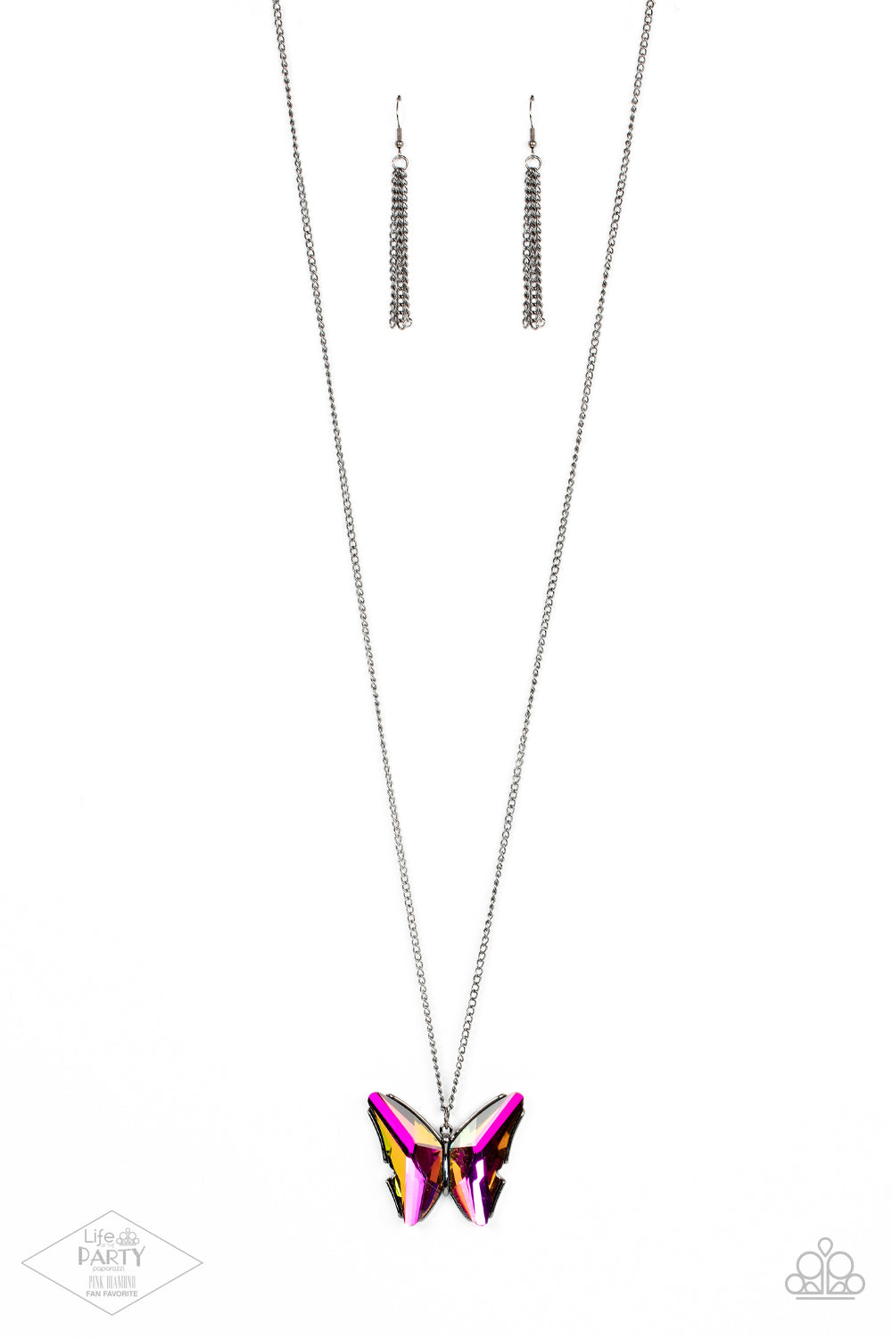 The Social Butterfly Effect - Multi - Paparazzi Necklace