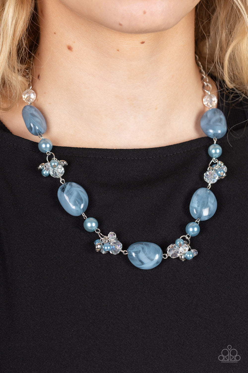 The Top TENACIOUS - blue - Paparazzi necklace