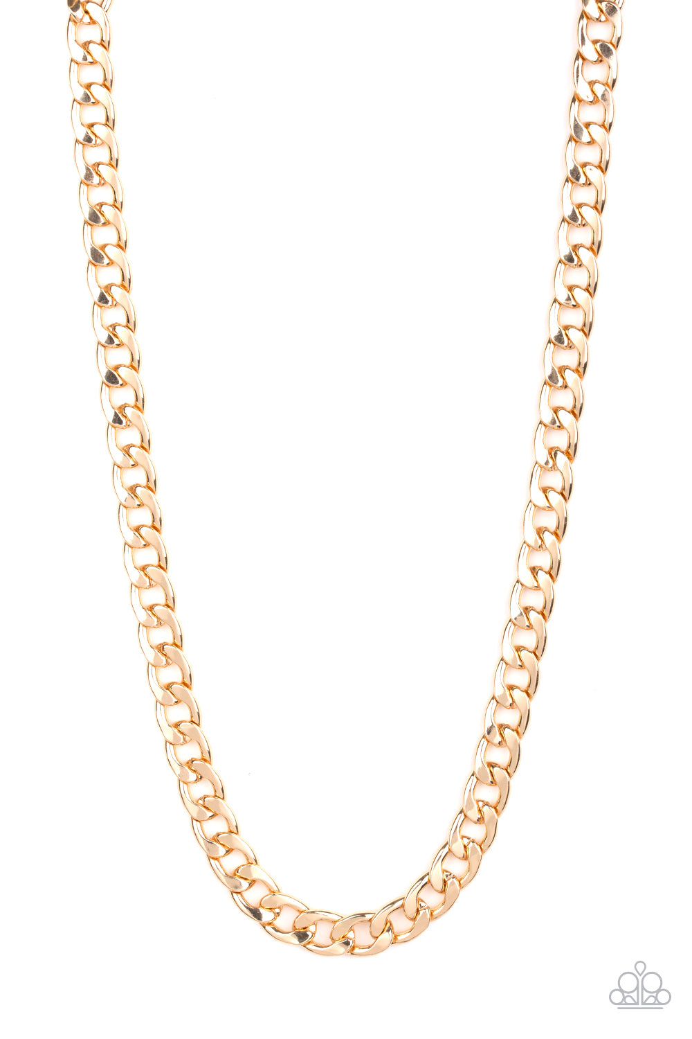 The Underdog - gold - Paparazzi mens necklace