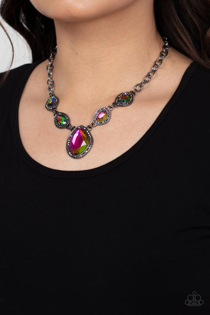 The Upper Echelon - multi - Paparazzi necklace