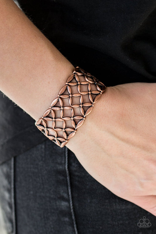 The Big Bloom-copper-Paparazzi bracelet