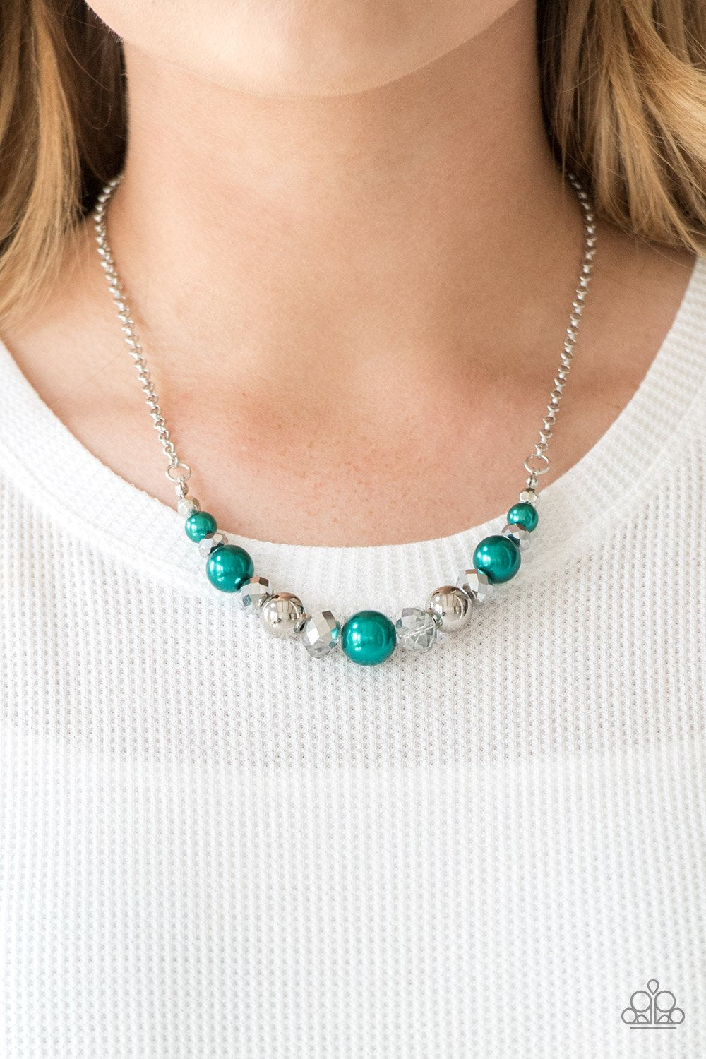 The Big Leaguer-green-Paparazzi necklace