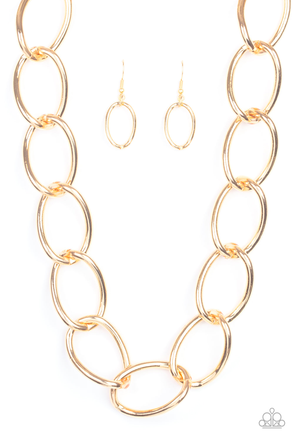 The Challenger - gold - Paparazzi necklace