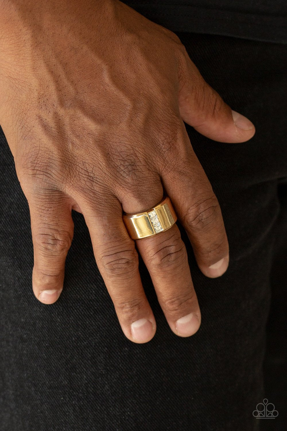 The Graduate-gold-Paparazzi mens ring