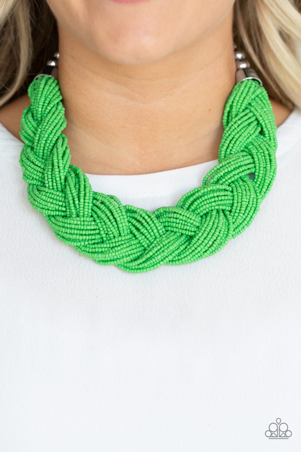 The Great Outback-green-Paparazzi necklace