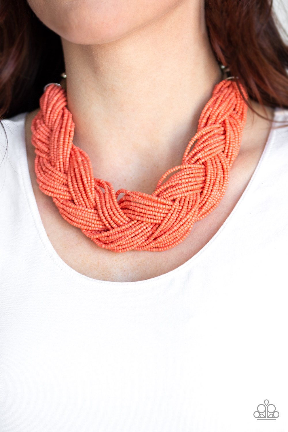 The Great Outback-orange-Paparazzi necklace