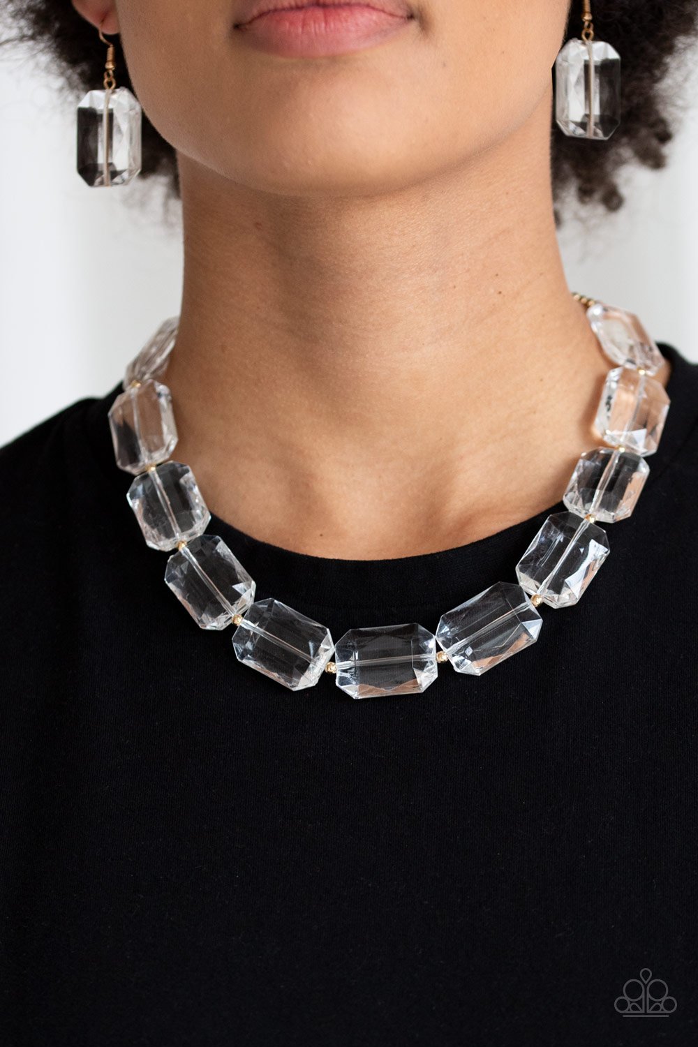 The ICE President - gold - Paparazzi necklace