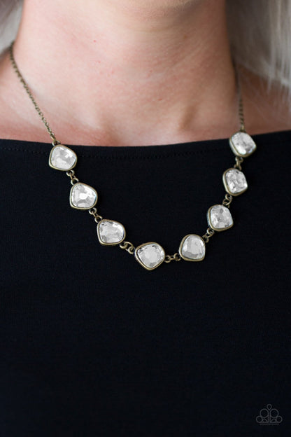 The Imperfectionist-brass-Paparazzi necklace