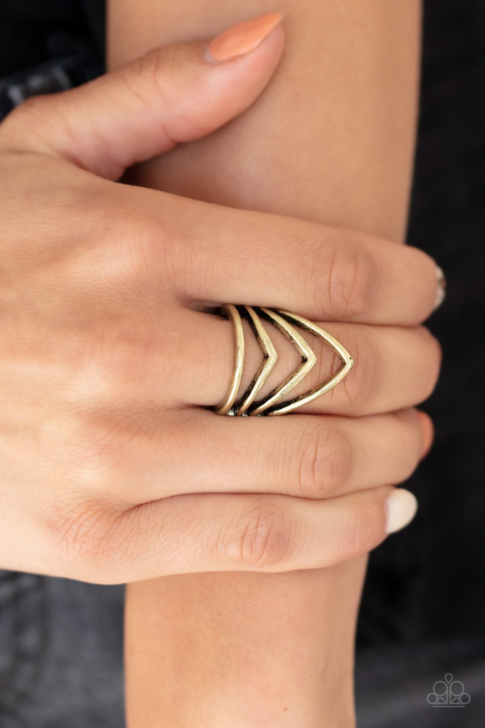 The Main Point-brass-Paparazzi ring