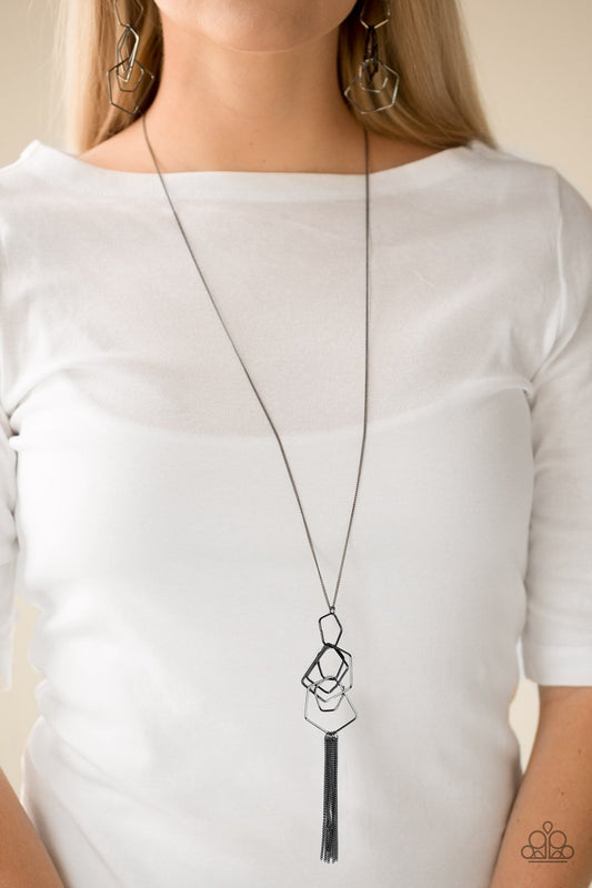 The Penthouse - black - Paparazzi necklace