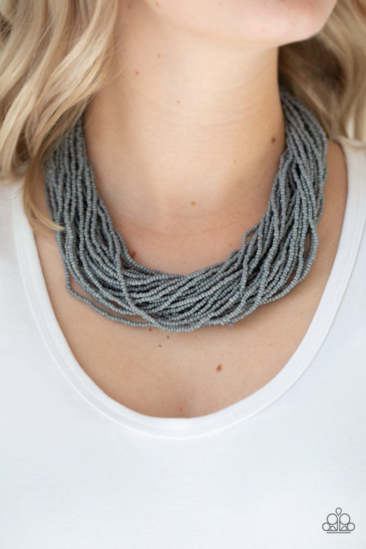 The Show Must CONGO On - silver - Paparazzi necklace