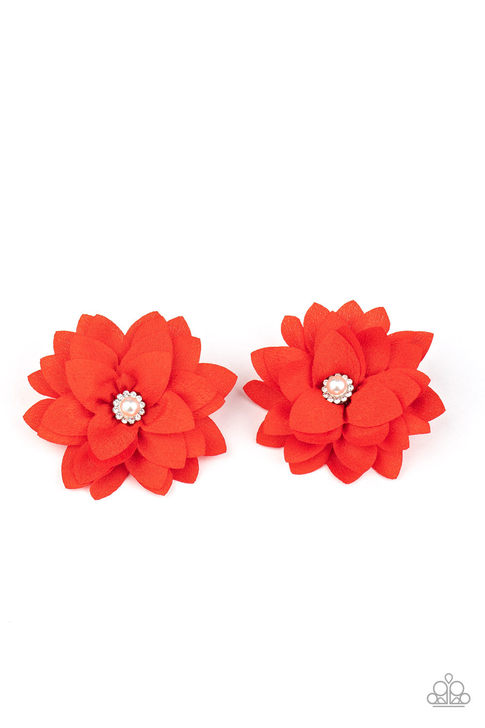 Things That Go BLOOM! - red - Paparazzi hair clip