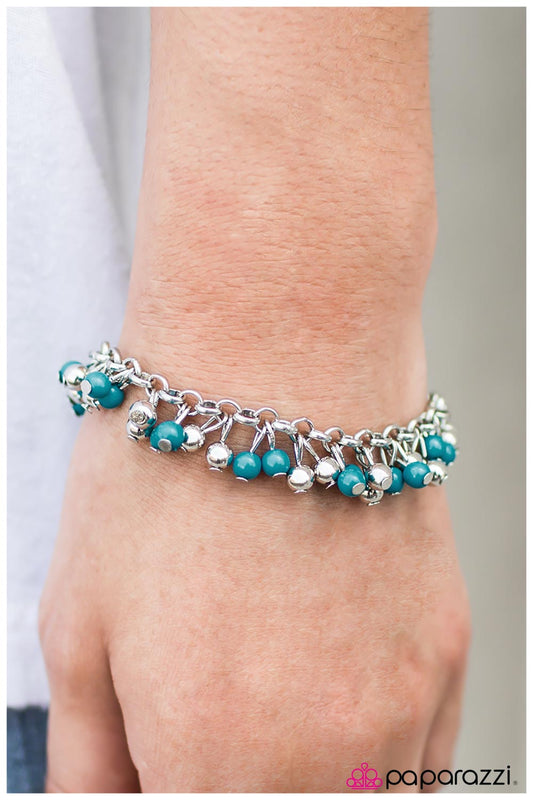 Think about the POSH-abilities - blue - Paparazzi bracelet