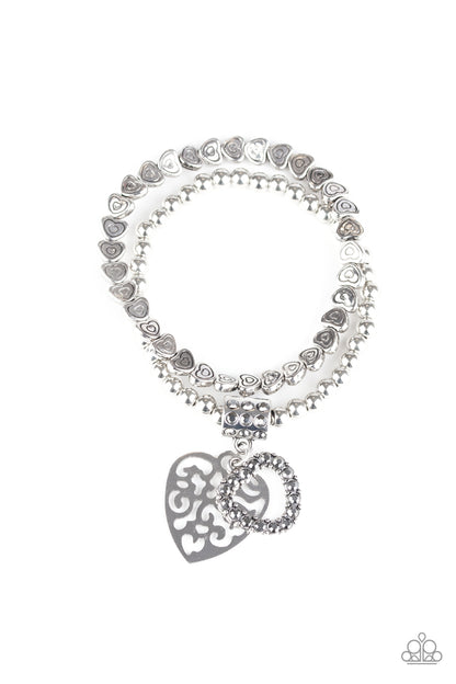 Think With Your Heart - silver - Paparazzi bracelet