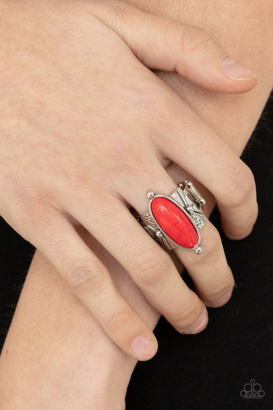 This BADLAND Is My BADLAND - red - Paparazzi ring