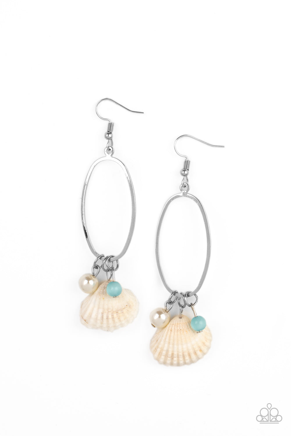 This Too SHELL Pass - blue - Paparazzi earrings
