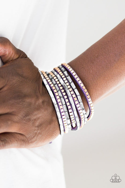This Time with Attitude - purple - Paparazzi bracelet