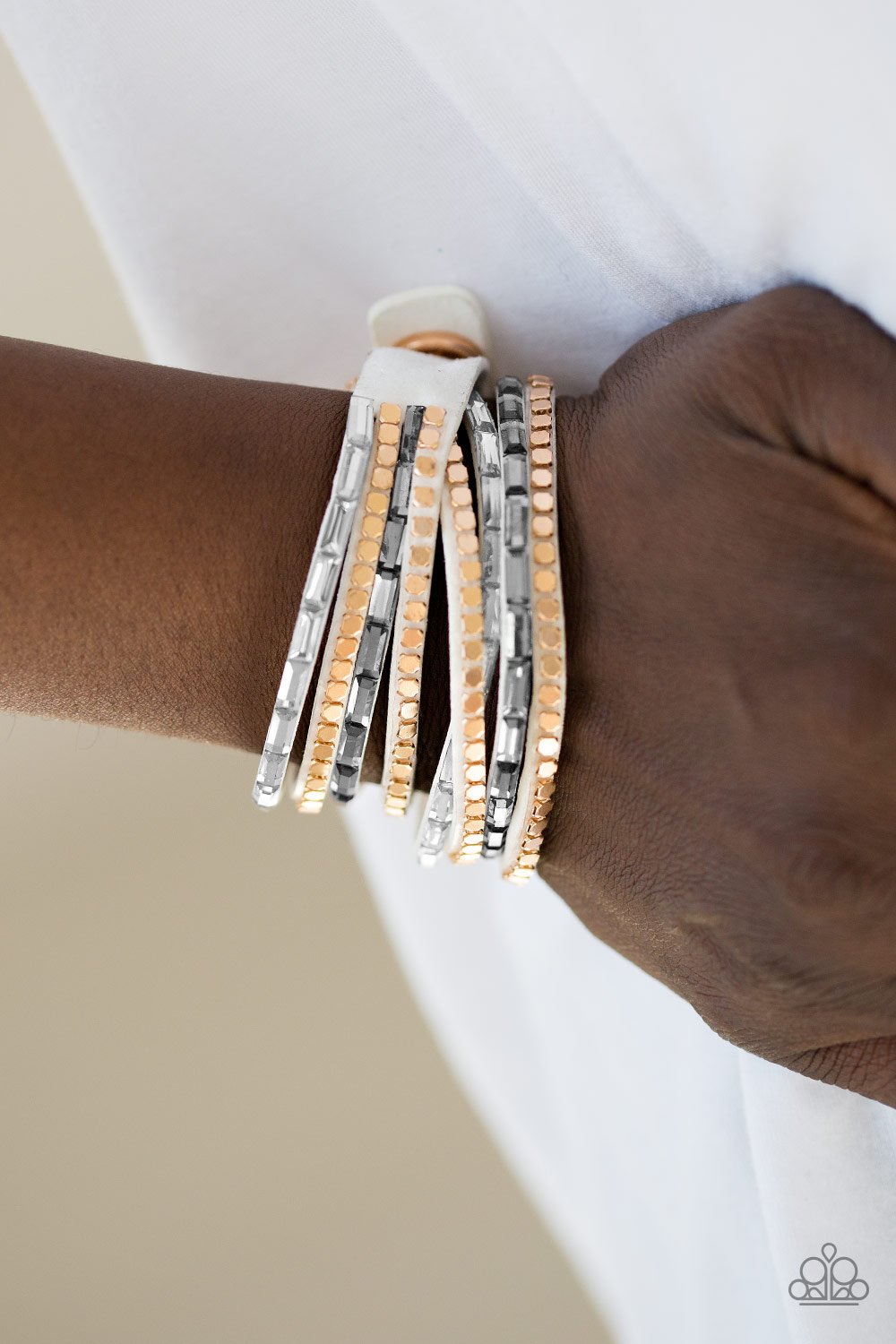 This Time With Attitude - white - Paparazzi bracelet
