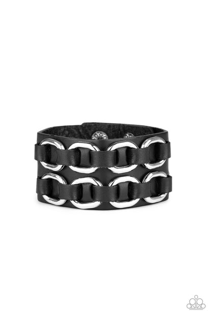 Throttle It Out - black - Paparazzi mens bracelet