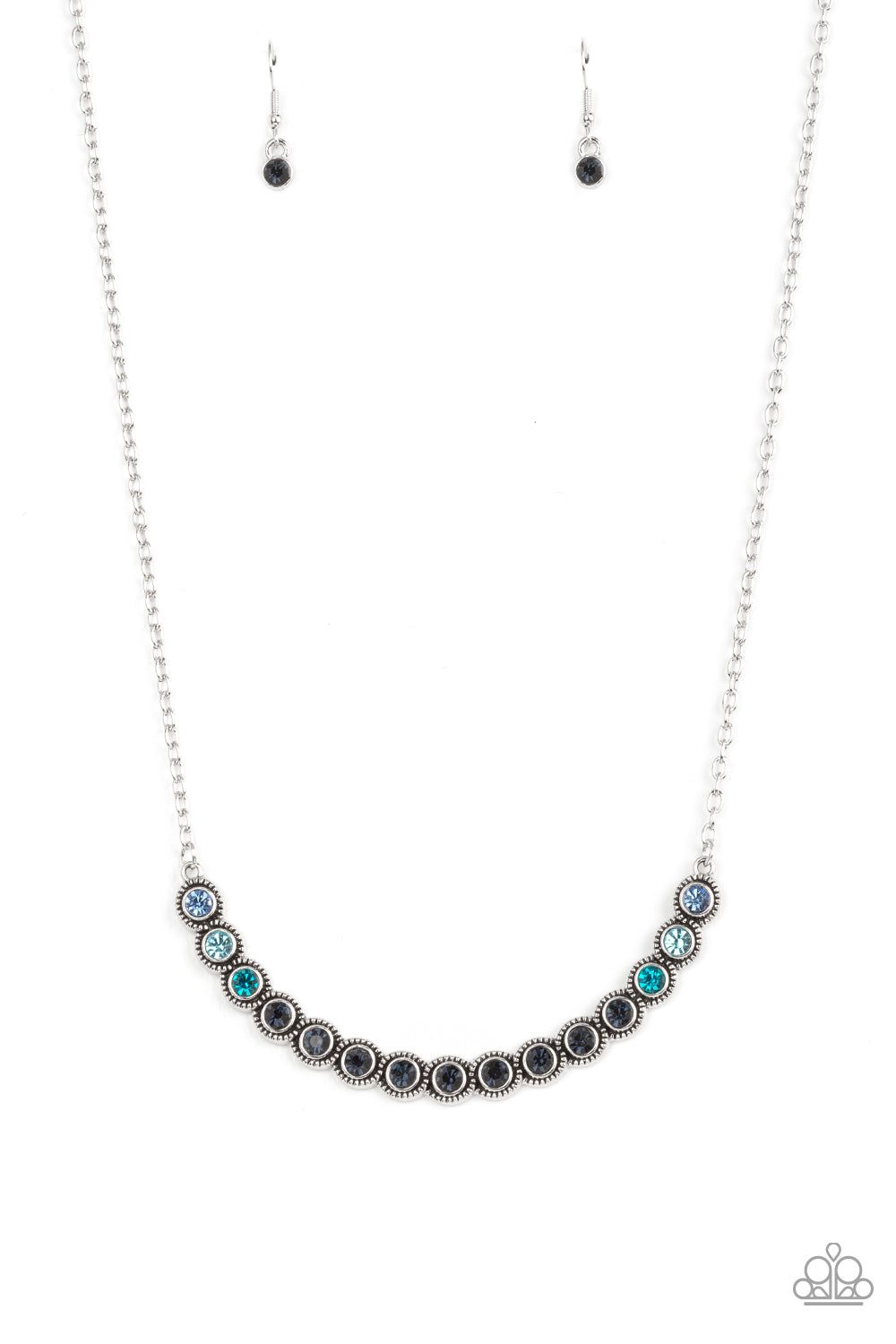 Throwing SHADES - blue - Paparazzi necklace