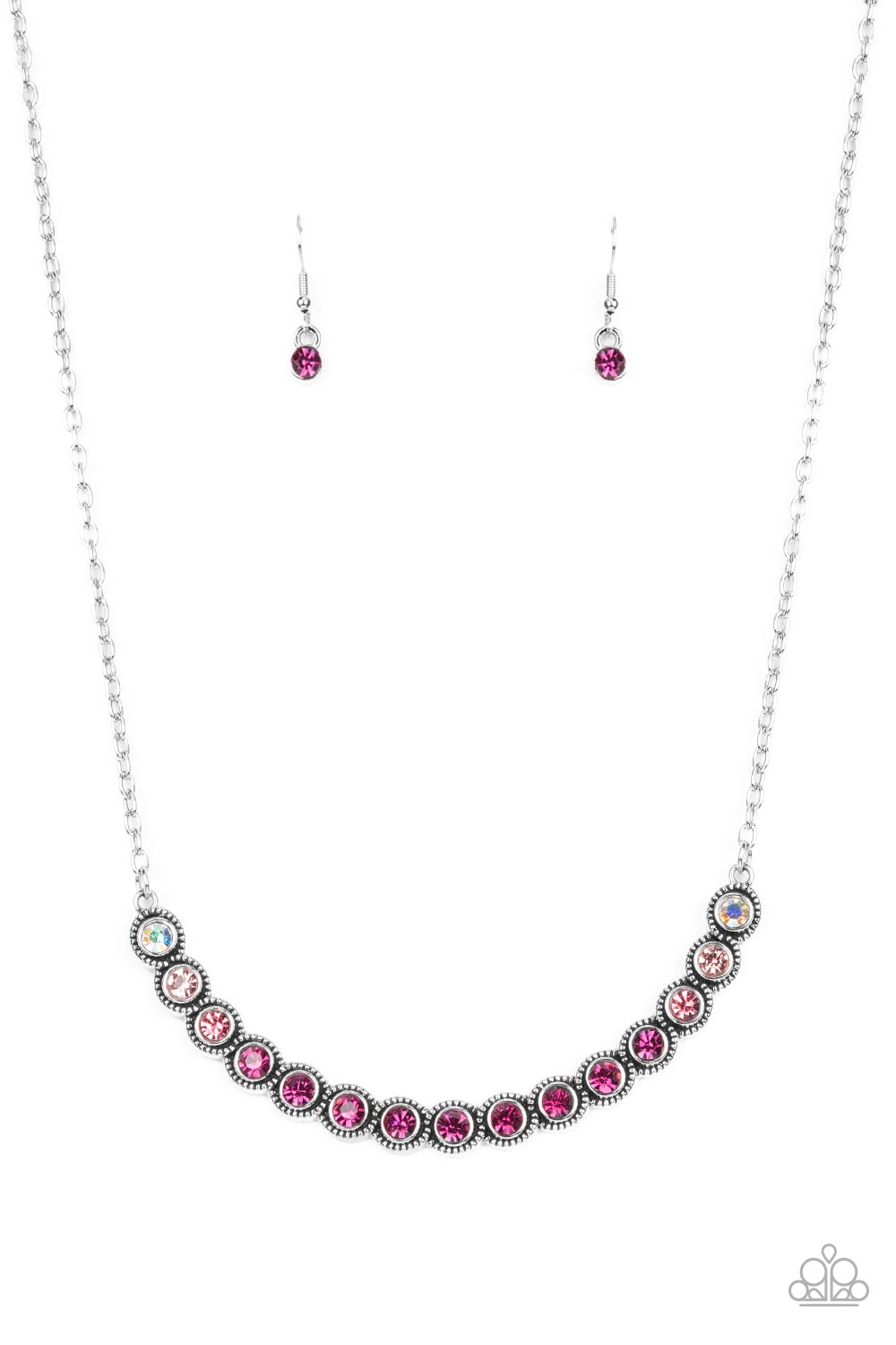 Throwing SHADES - pink - Paparazzi necklace