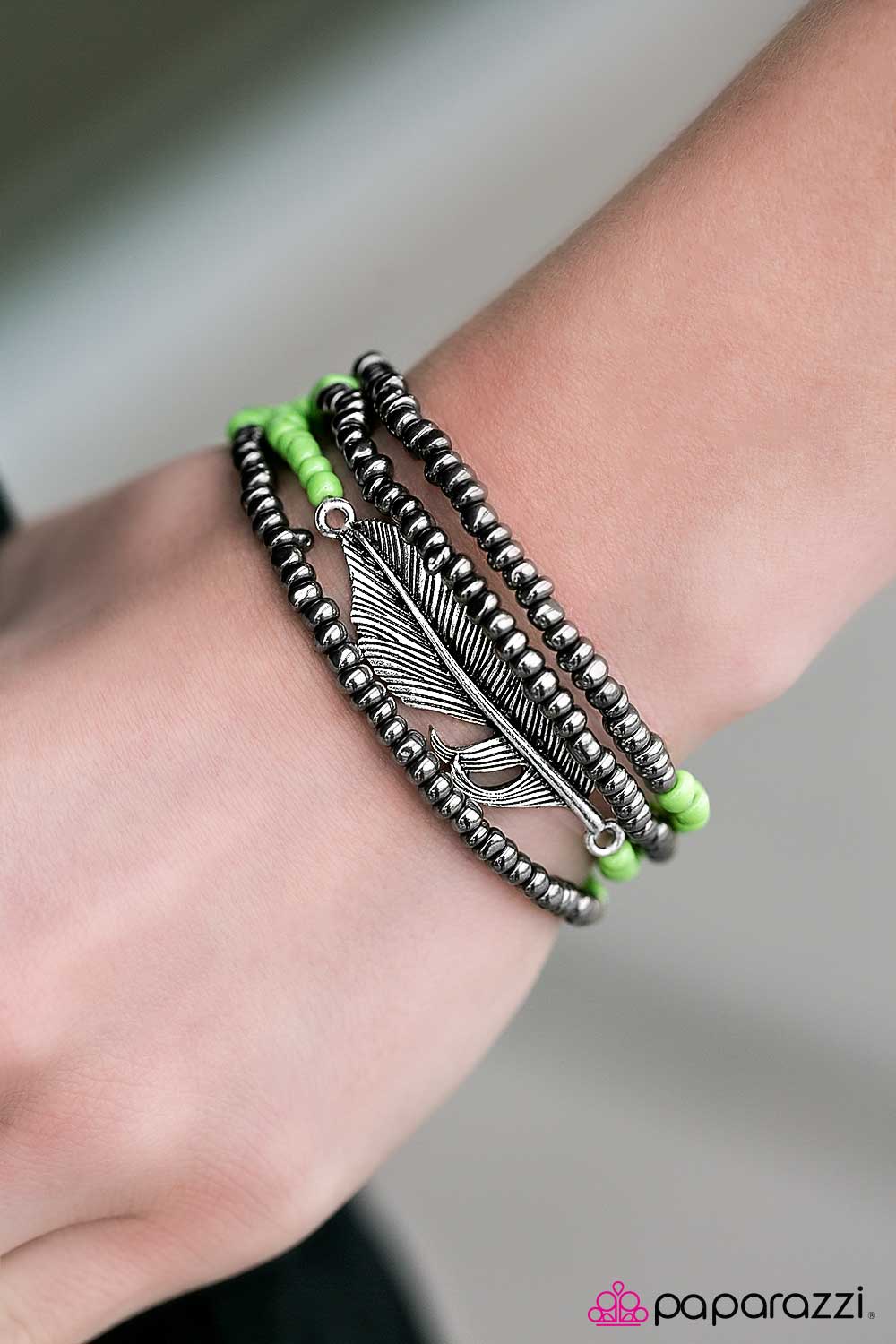 Thunderbird - Green - Paparazzi bracelet