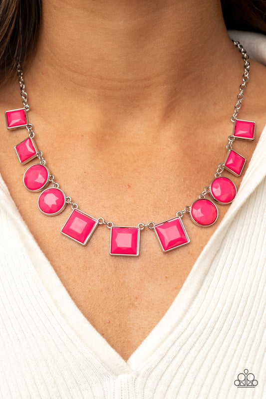 Tic Tac TREND - pink - Paparazzi necklace