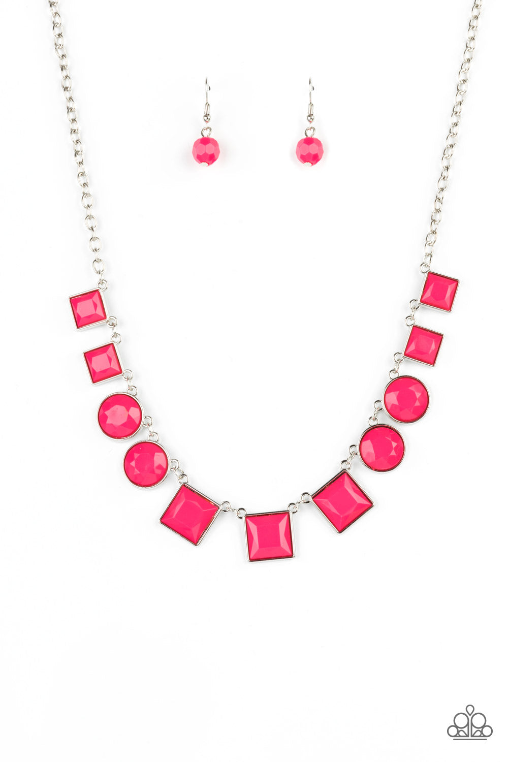 Tic Tac TREND - pink - Paparazzi necklace