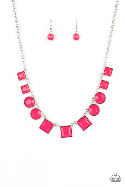 Tic Tac TREND - pink - Paparazzi necklace