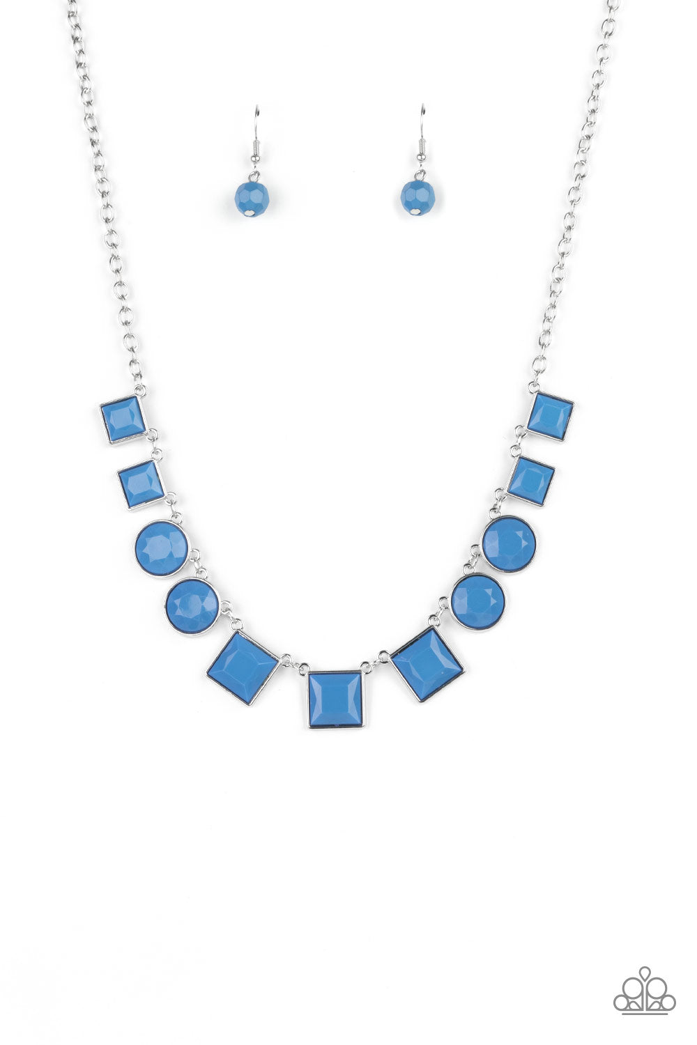 Tic Tac TREND - blue - Paparazzi necklace