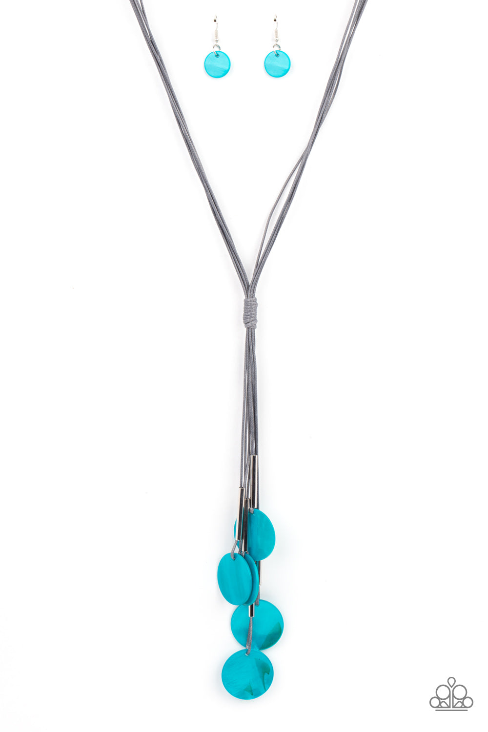 Tidal Tassels​ - blue - Paparazzi necklace