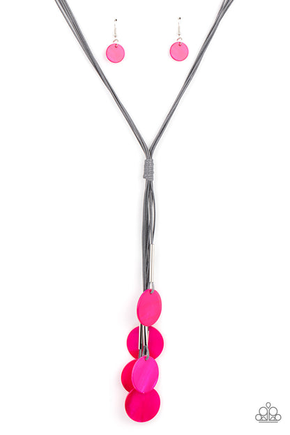 Tidal Tassels - pink - Paparazzi necklace