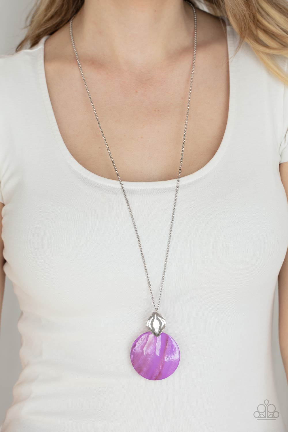 Tidal Tease - purple - Paparazzi necklace