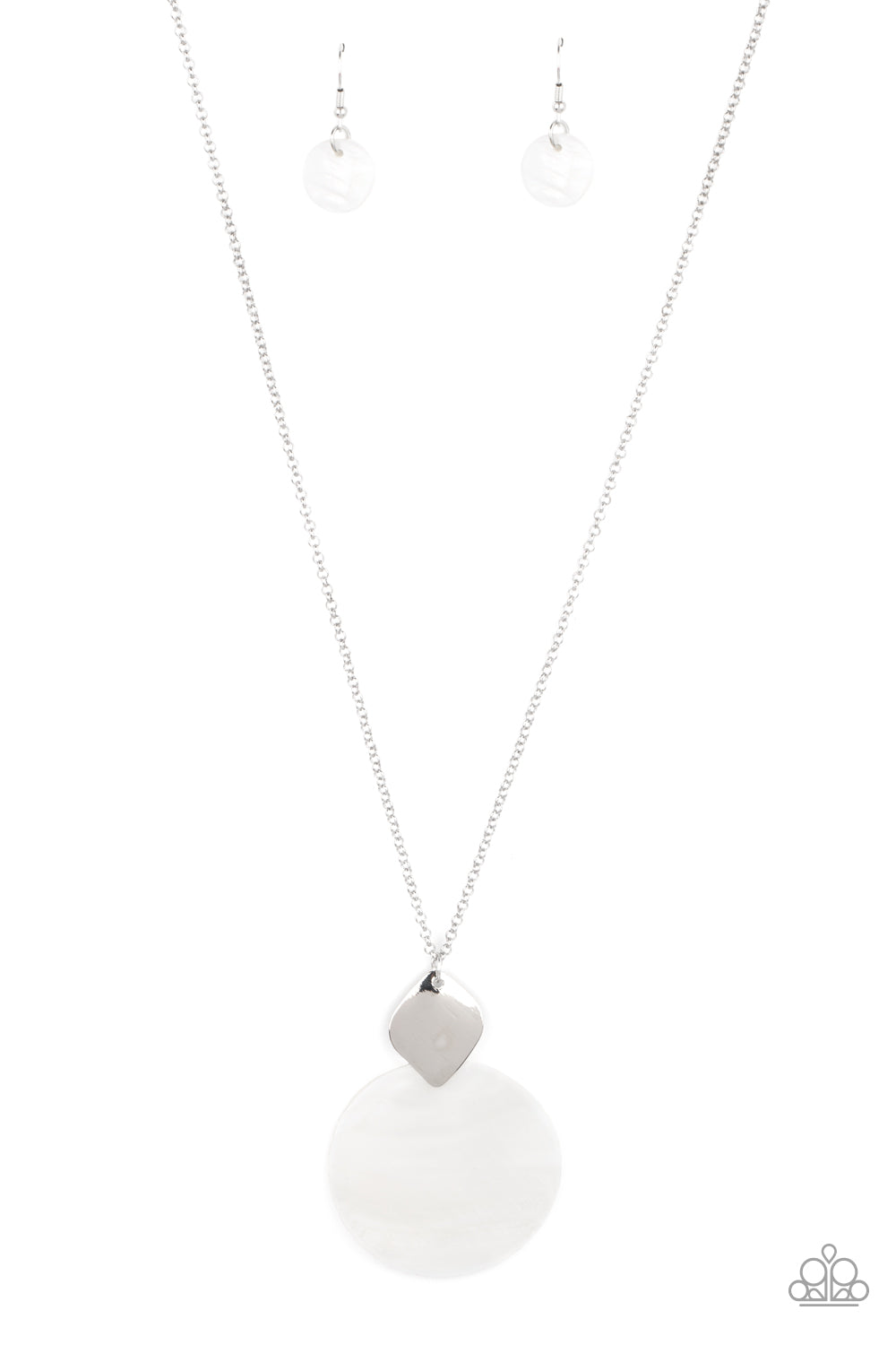 Tidal Tease - white - Paparazzi necklace