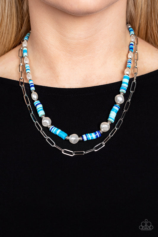 Tidal Trendsetter - blue - Paparazzi necklace