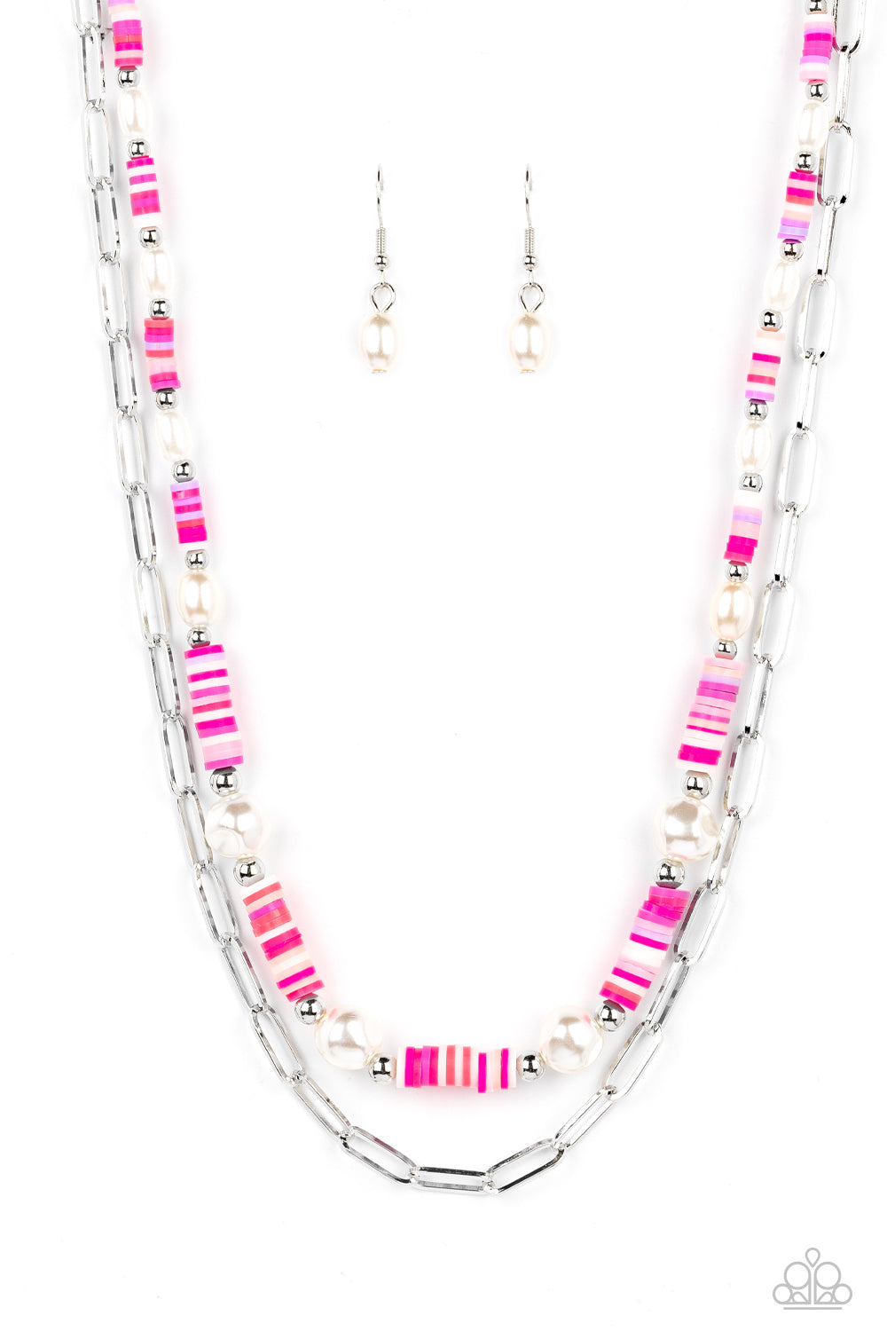 Tidal Trendsetter - pink - Paparazzi necklace