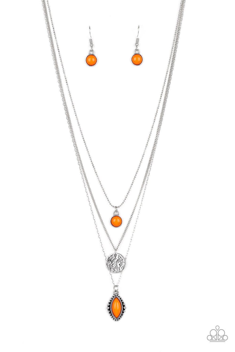 Tide Drifter - orange - Paparazzi necklace