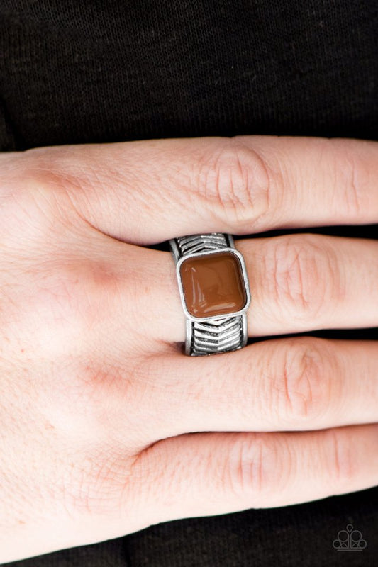 Tiger Trainer - Brown - Paparazzi ring