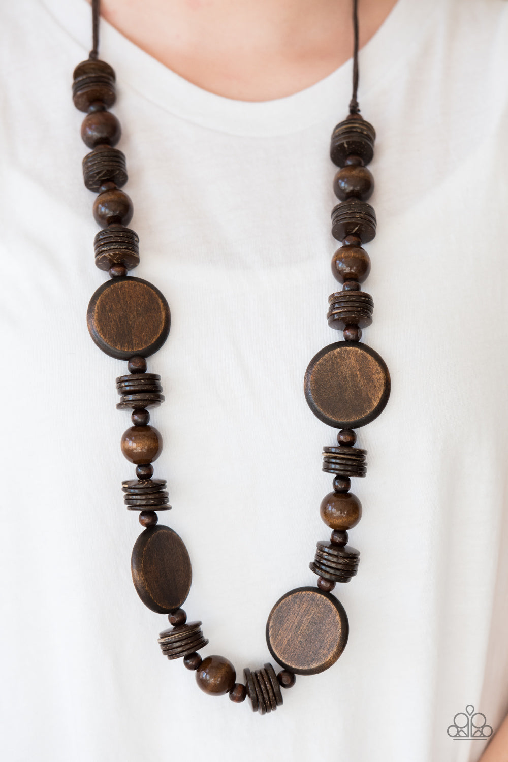 Tiki Tonga - brown - Paparazzi necklace