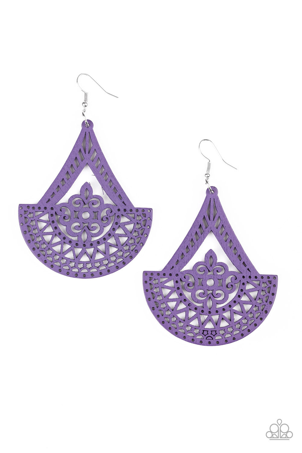 Tiki Sunrise - purple - Paparazzi earrings