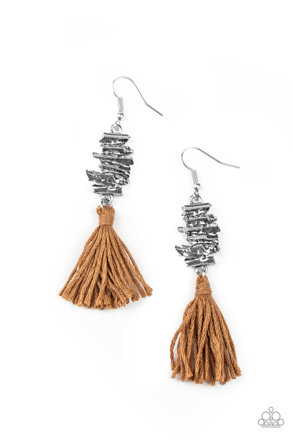 Tiki Tassel - brown - Paparazzi earrings