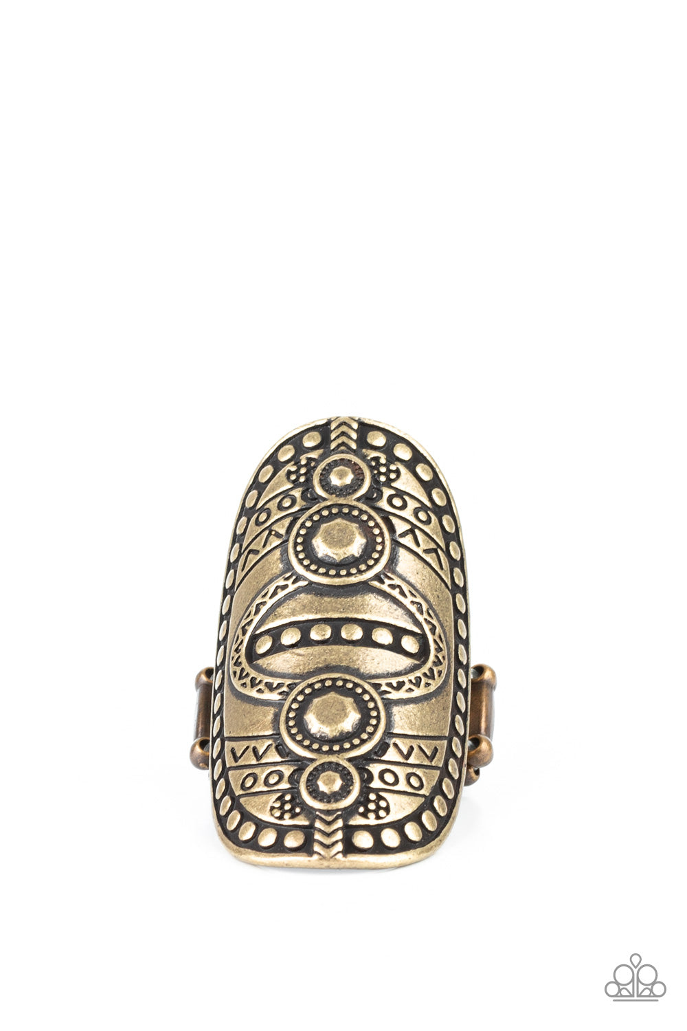 Tiki Trail - brass - Paparazzi ring