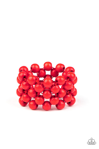 Tiki Tropicana - red - Paparazzi bracelet