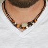 Tiki Trek - yellow - Paparazzi mens necklace