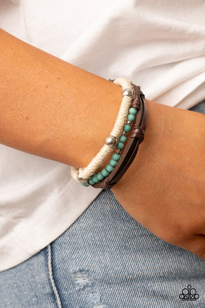 Timber Trail - blue - Paparazzi bracelet