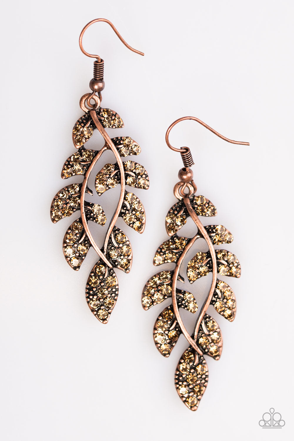 Time WILLOW Tell - Copper - Paparazzi earrings